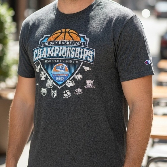 Champion Other - Champion Big Sky Basketball Championships Mens XL T Shirt Gray 2017 Reno NV